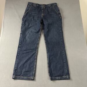 LAPCO FR Jeans Mens 38X36 Blue Flame Resistant Dark Wash Straight Fit Workwear
